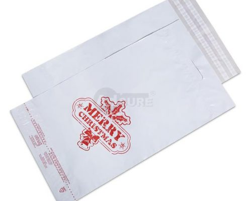 christmas design poly mailers