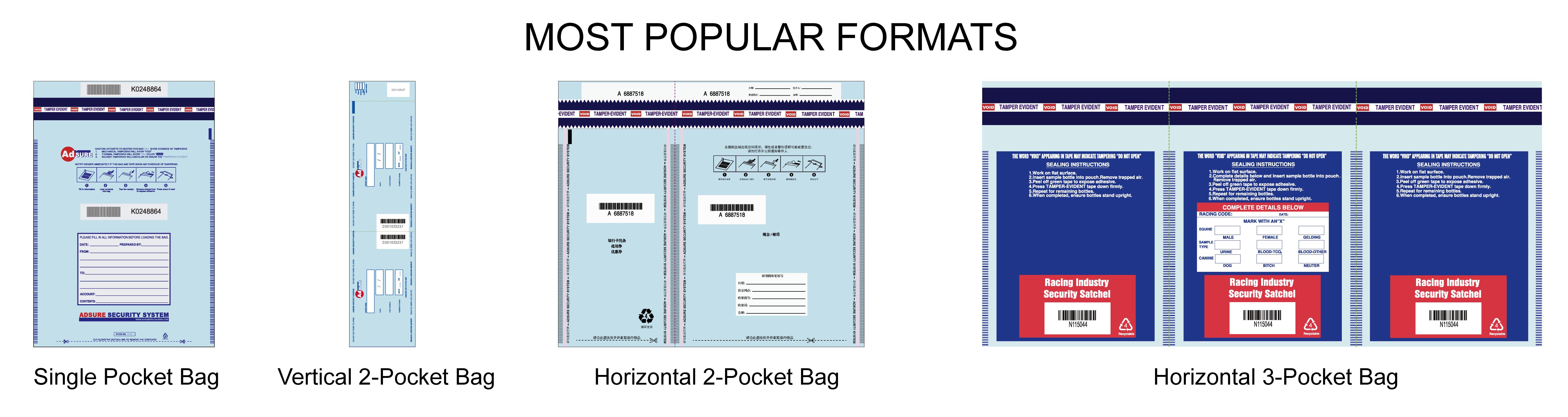 level-4 deposit bags-popular-format custom security bags